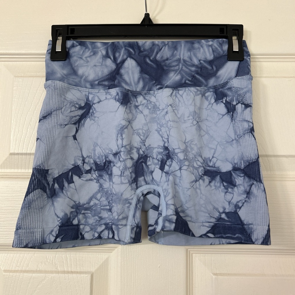 Blue Tie-Dye Women's Shorts